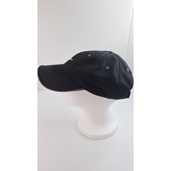 Vintage NIKE Black Baseball Cap Center Swoosh Adjustable Mesh Streetwear Sports - Picture 5 of 10